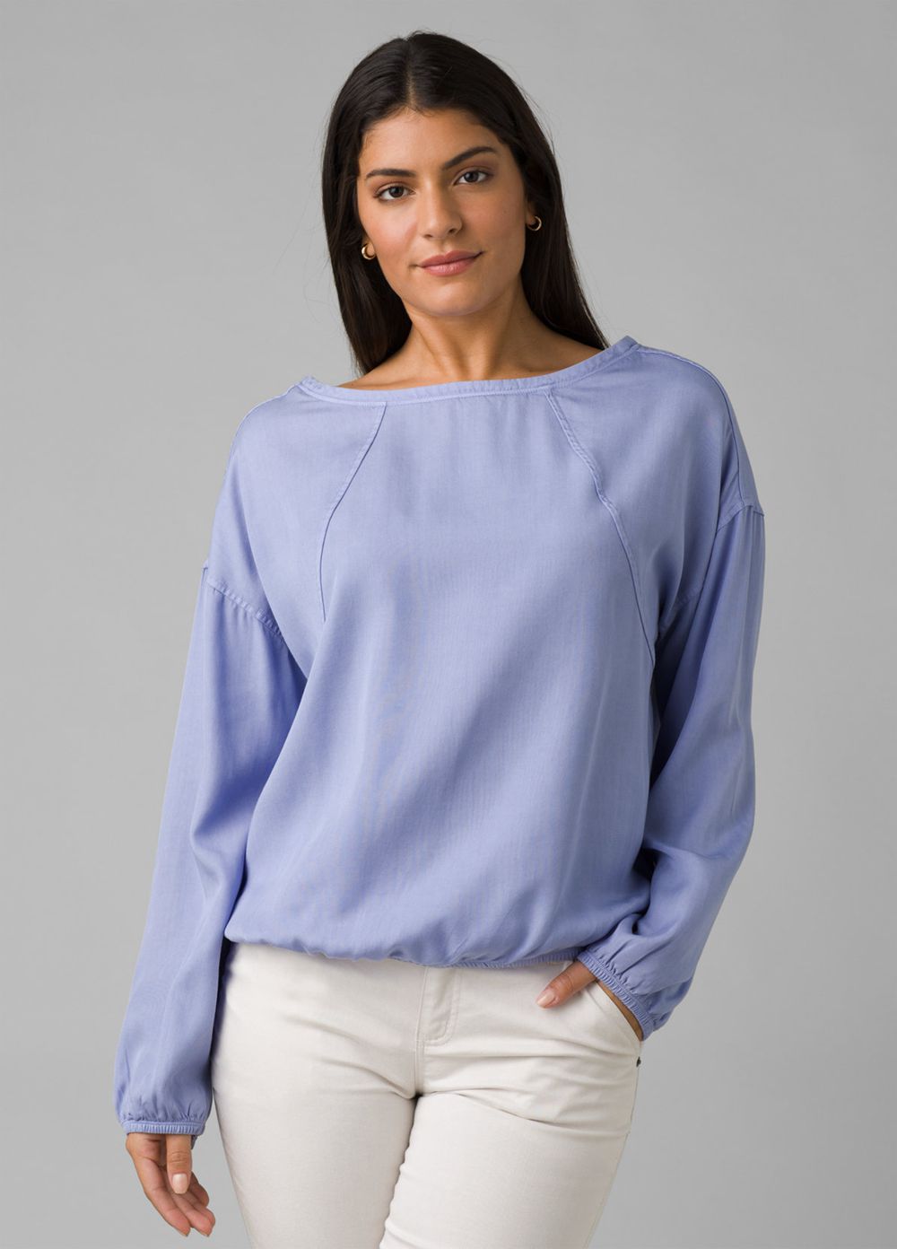 Blue Women's PrAna Lavendar Bay Shirts | GCLVIM805