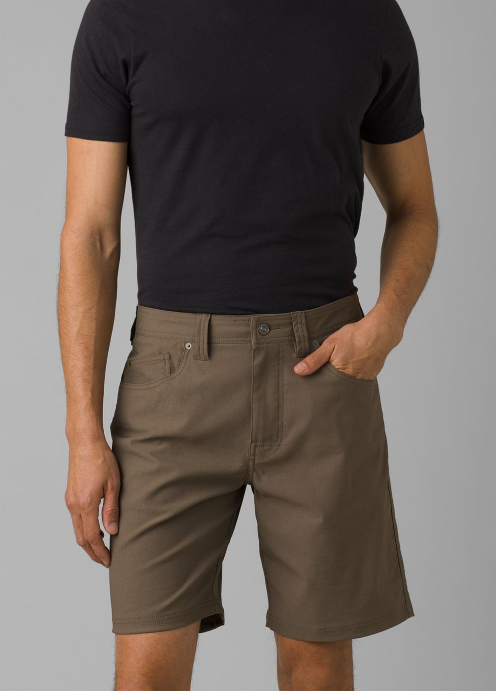 Brown Men's PrAna Brion II Shorts | ZBKAGU602