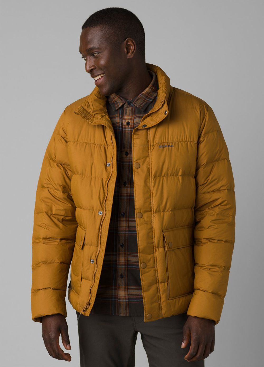 Brown Men's PrAna North Palisade Jackets | AYUXKD204