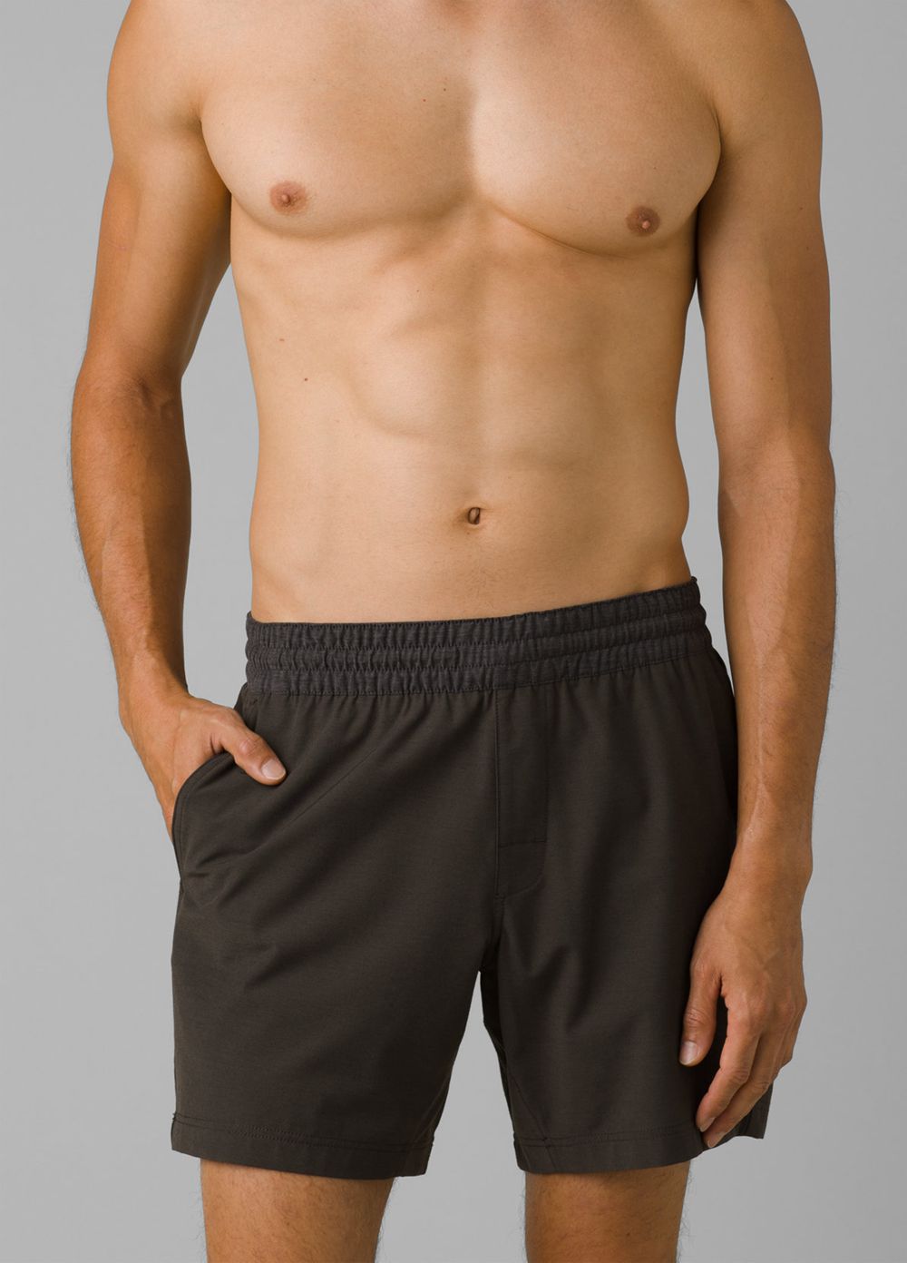 Brown Men's PrAna Slope Shorts | ADREBX074