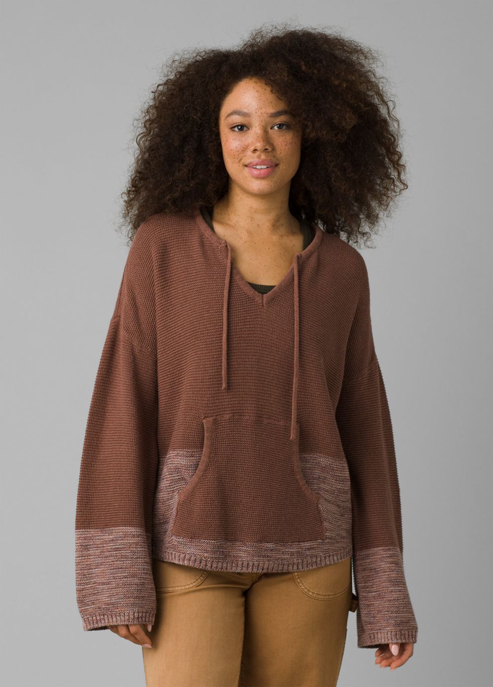 Brown Women's PrAna Crystal Beach Sweaters | ZYSHKU782