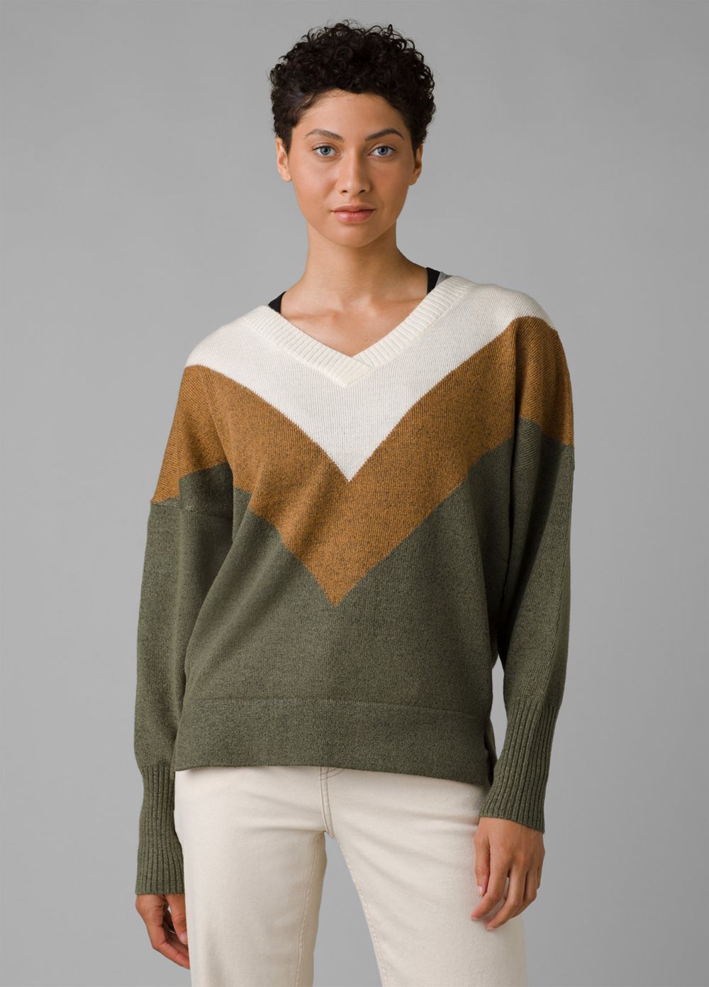 Brown Women's PrAna Norfolk Sweaters | OQVCYZ792