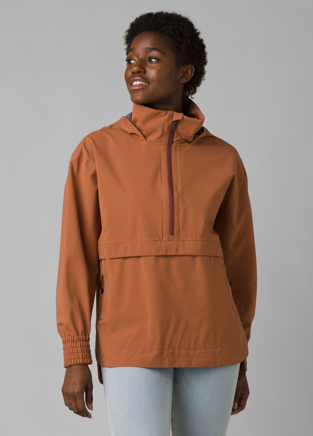 Brown Women's PrAna Othello Falls Anorak Jackets | IDYSKB643