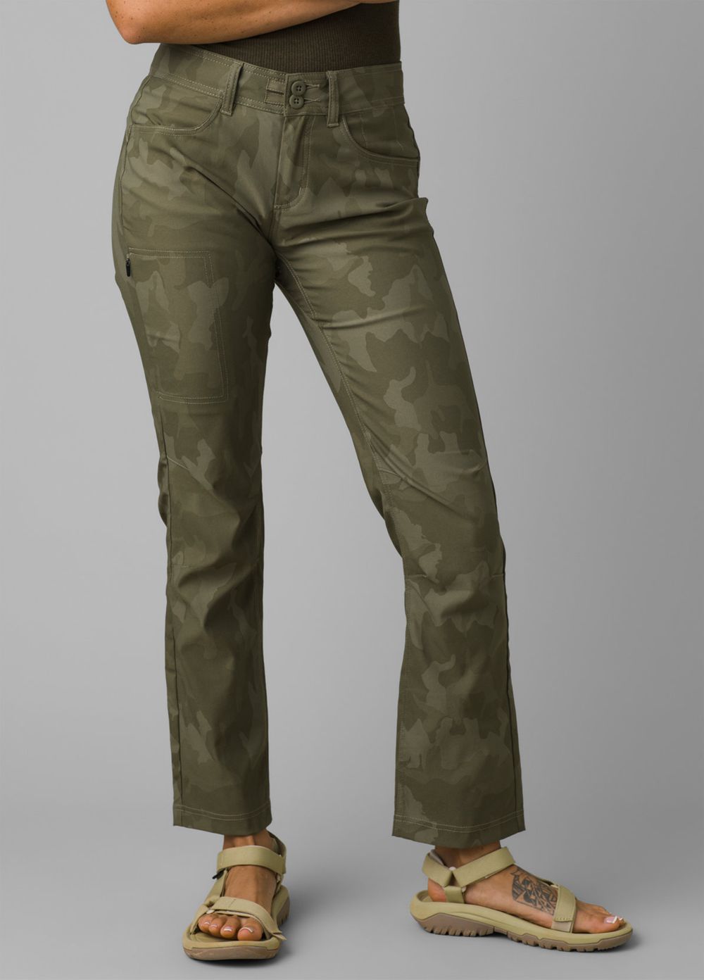 Camouflage Women's PrAna Halle Straight II Pants | OPJTNK024