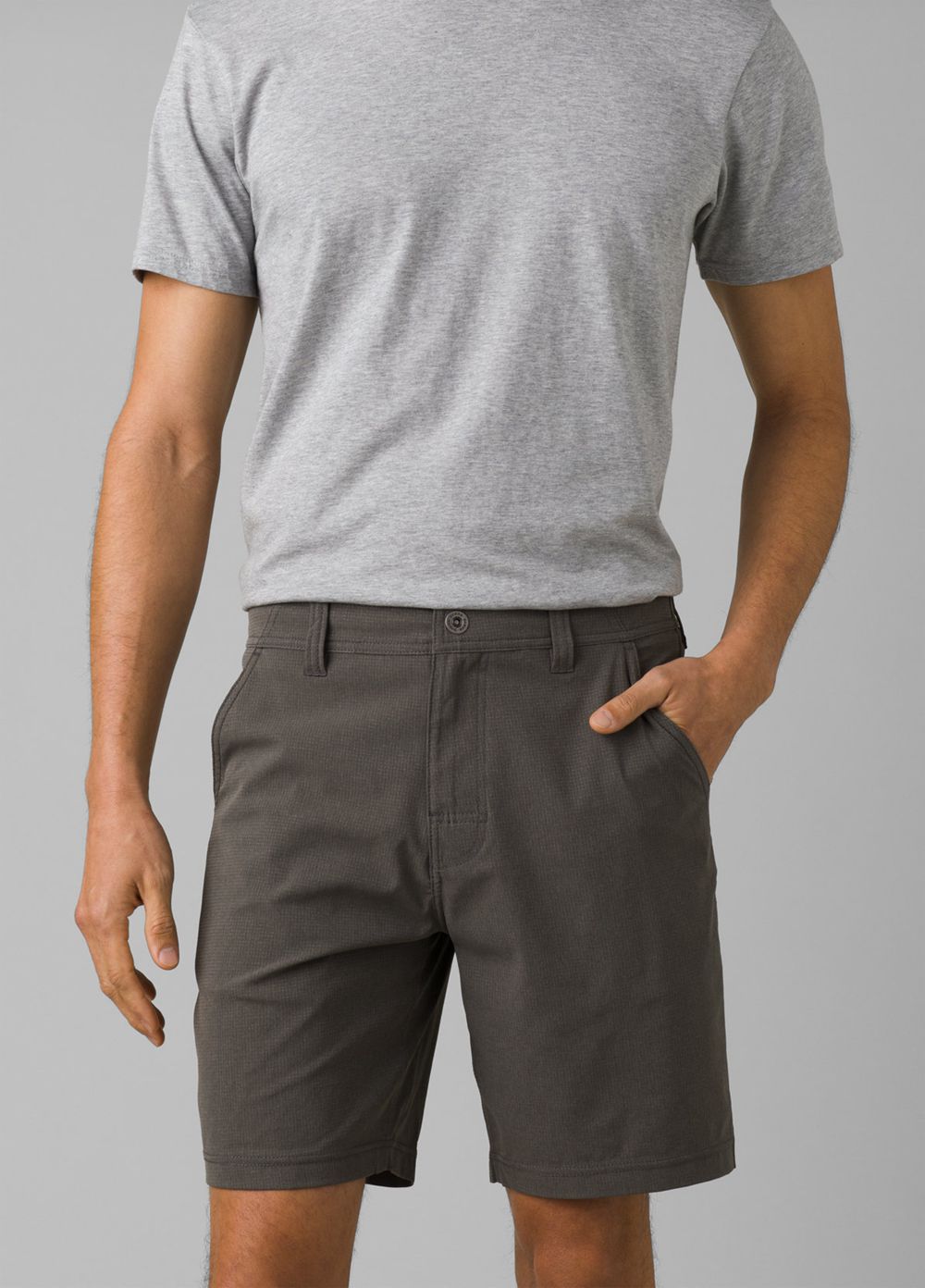 Grey Men's PrAna Hybridizer Shorts | SEZCHD241