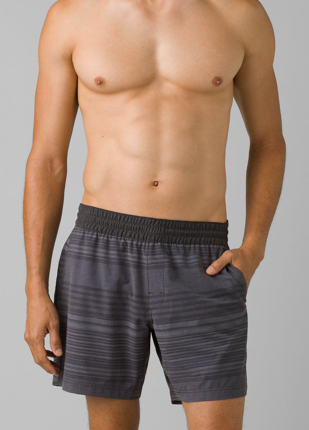 Grey Men's PrAna Slope Shorts | UJLAQV527