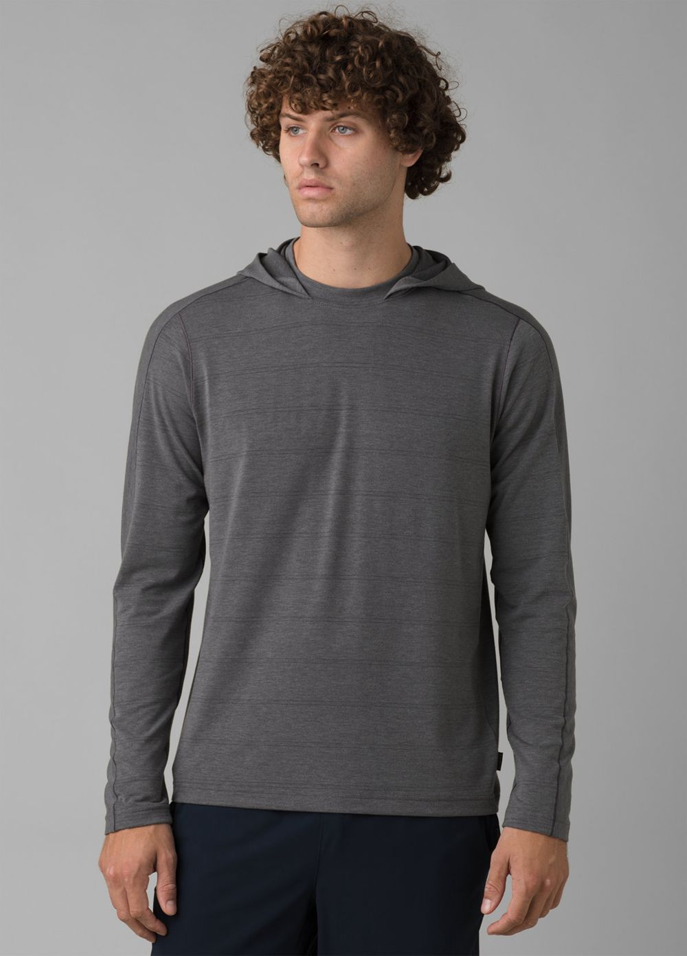 Grey Men's PrAna Watchtower Hoodie | GAMXFU612