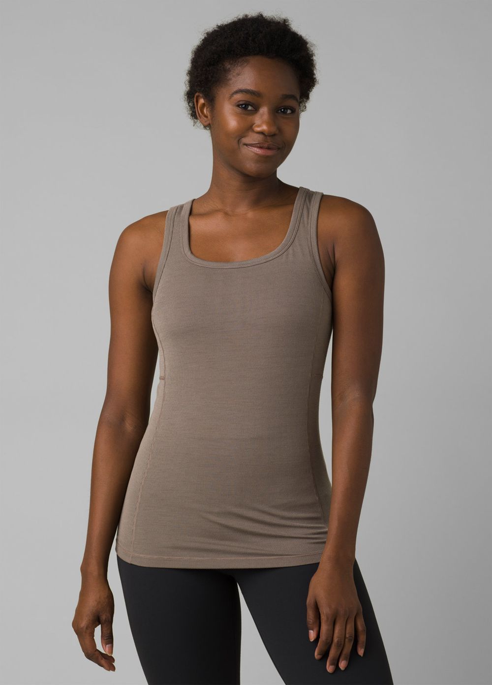 Grey Women's PrAna Becksa Tank Top | WDYLGP793