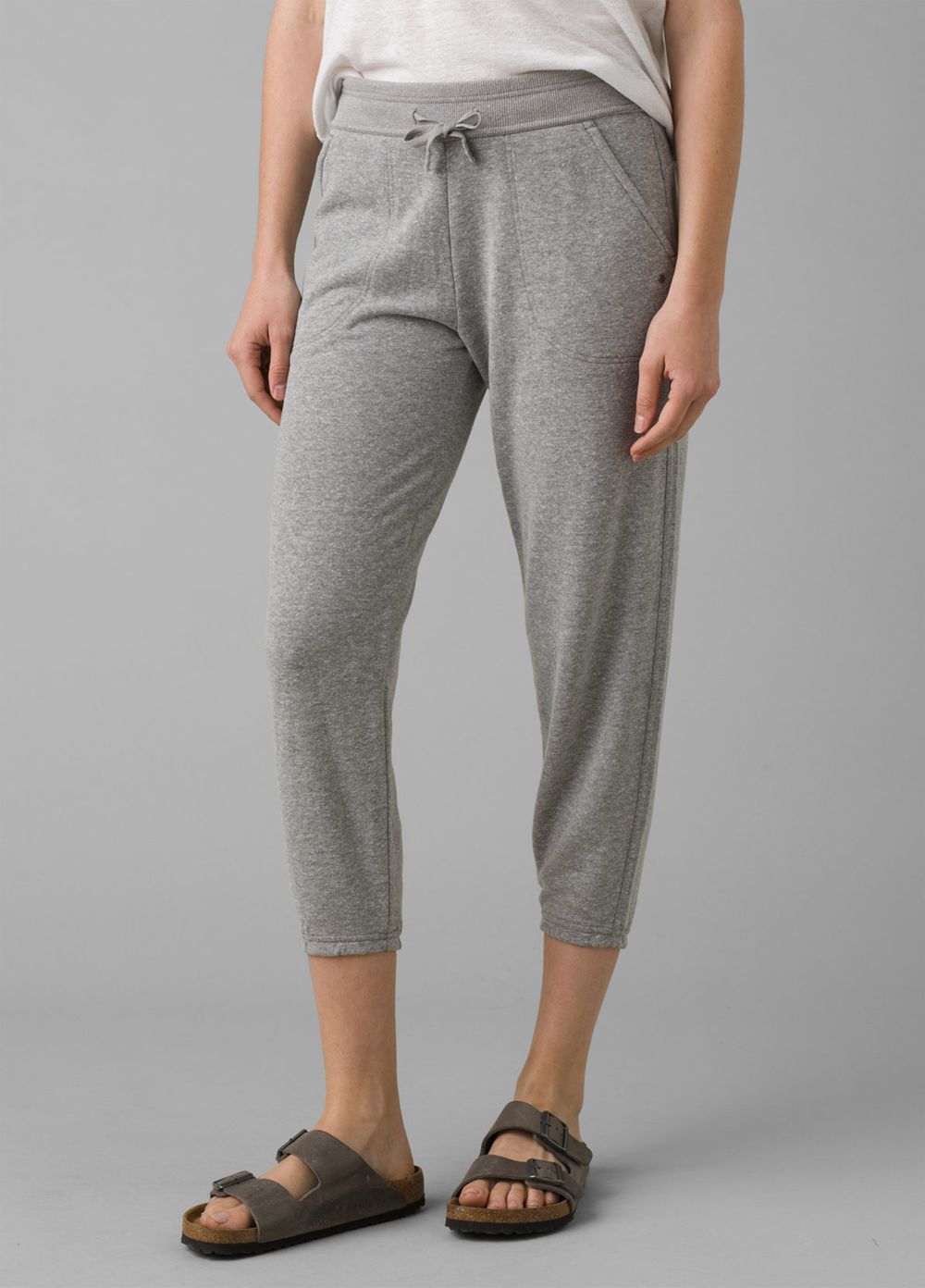 Grey Women's PrAna Cozy Up Ankle Leggings | HJSXCE703