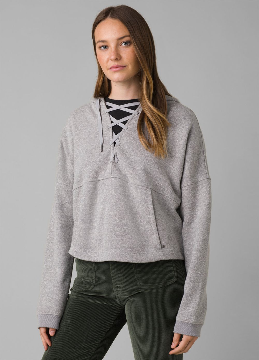 Grey Women's PrAna Cozy Up Illana Hoodie | LUTXJQ235