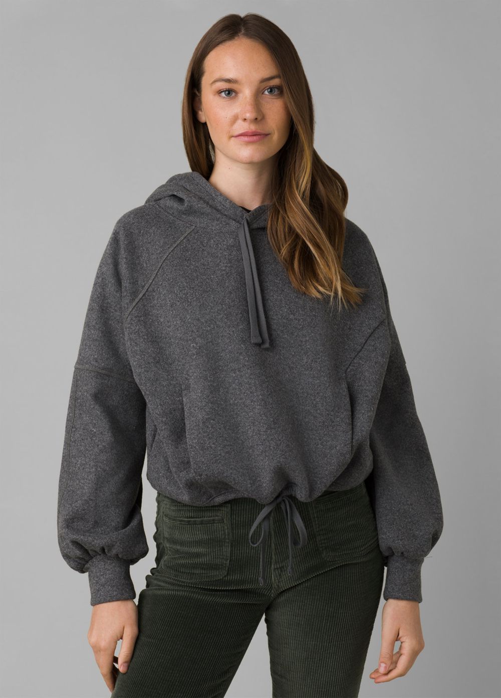 Grey Women's PrAna Ziller Sweatshirt | CLFONB145