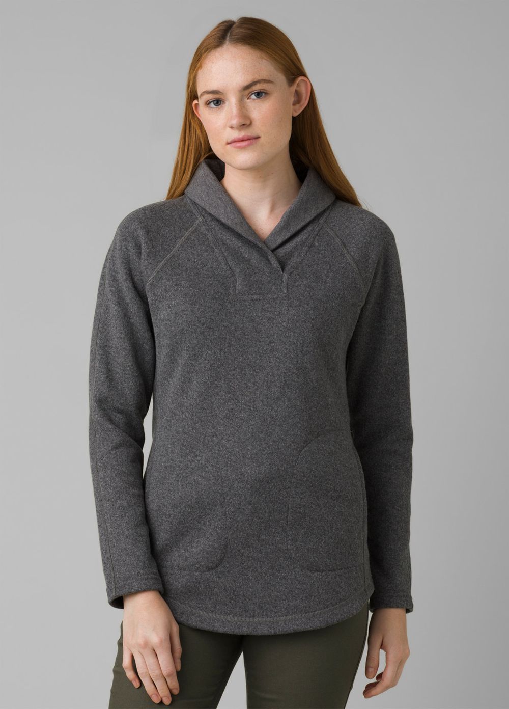 Grey Women's PrAna Ziller Tunic Sweaters | JGNHXK618