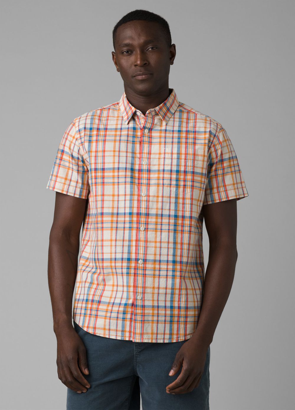 Multicolor Men's PrAna Benton Shirts | CUTQDB706