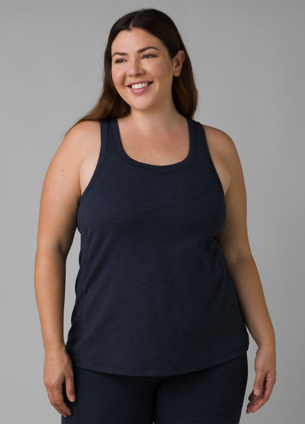 Navy Women's PrAna Becksa Plus Tank Top | DPBTGJ520