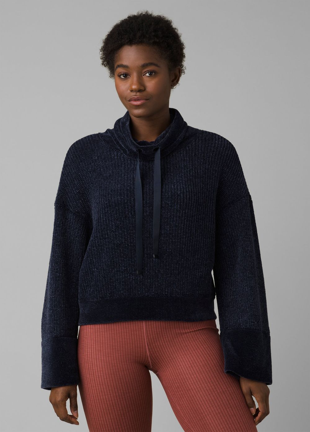 Navy Women's PrAna Chanavey Sweaters | LDOJVF368