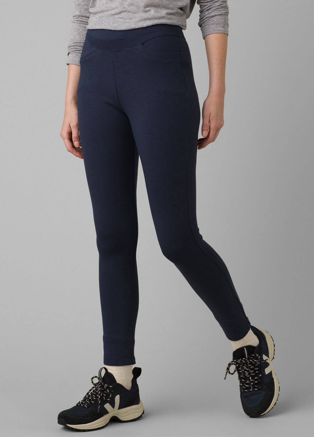 Navy Women's PrAna Monte Baldo Leggings | RXWMQA258