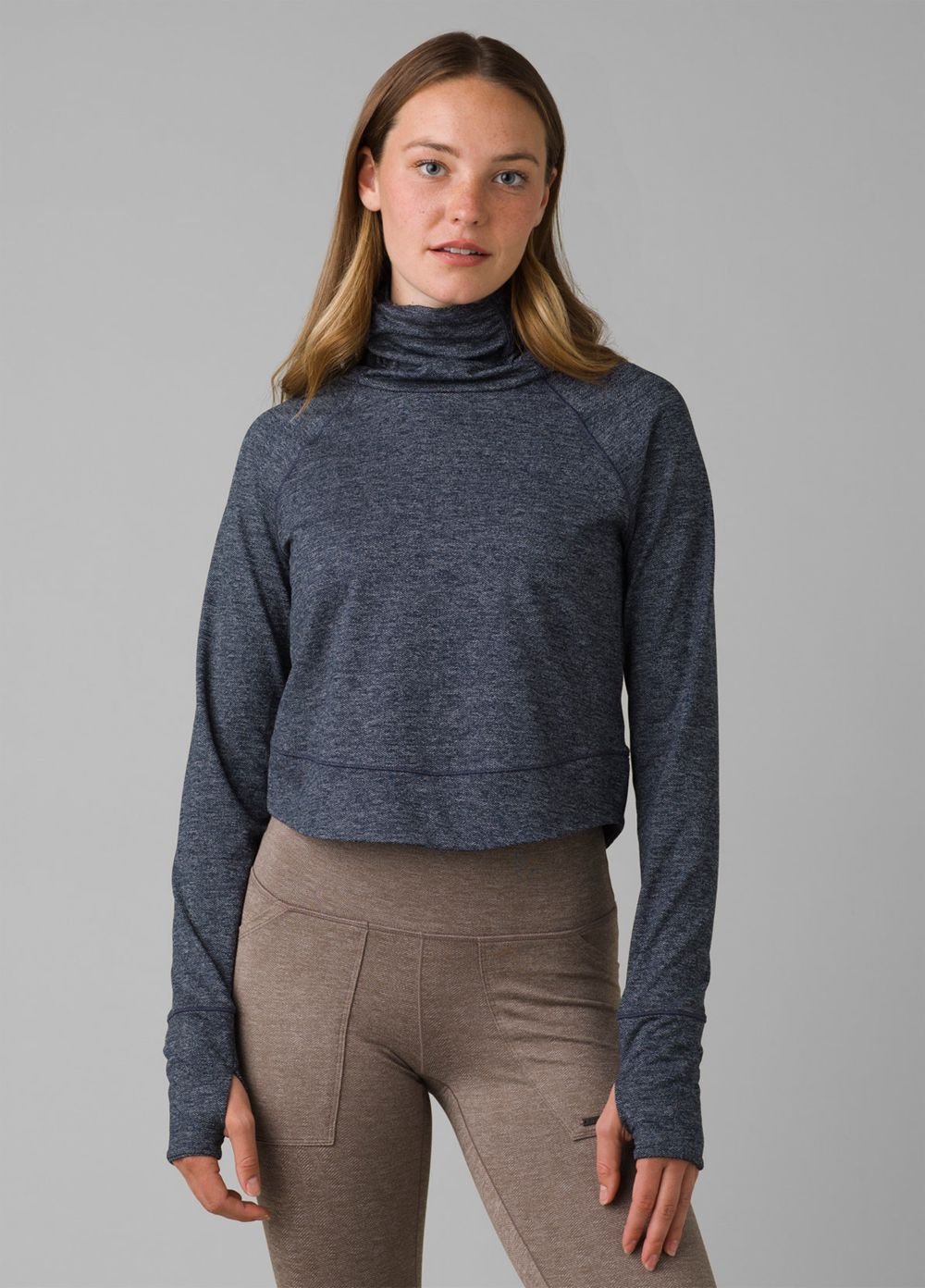 Navy Women's PrAna Zawn Sweaters | QETMNK124