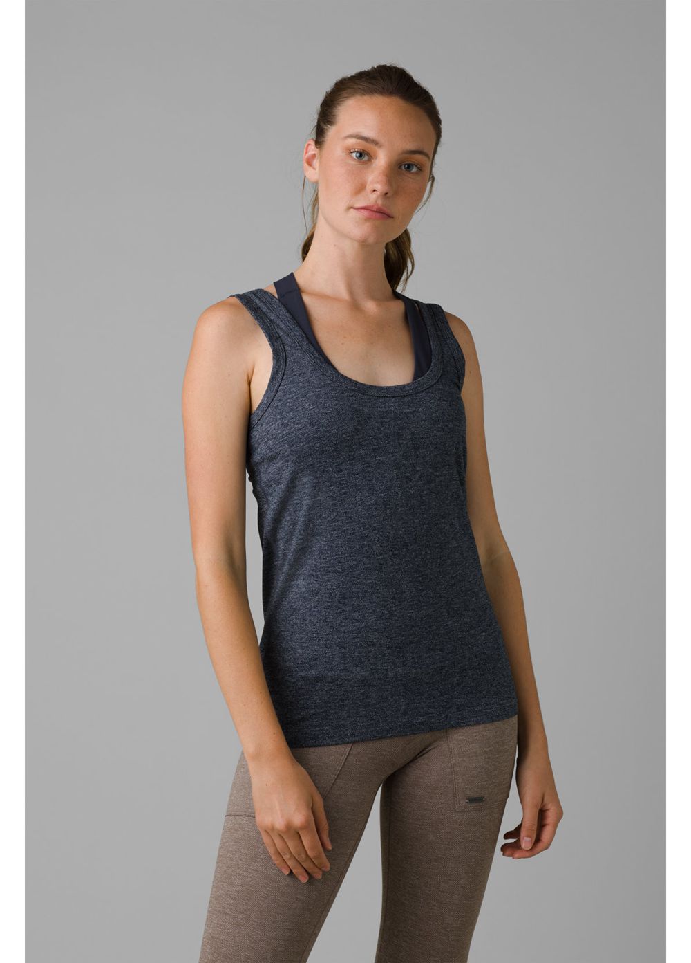 Navy Women's PrAna Zawn Tank Top | COMWYS291