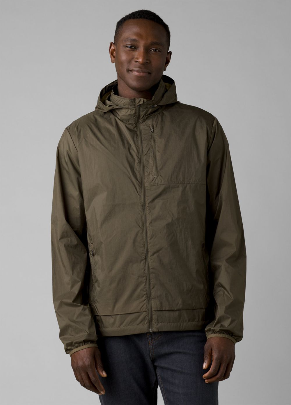 Olive Men's PrAna Transit Range Jackets | YLITUZ014