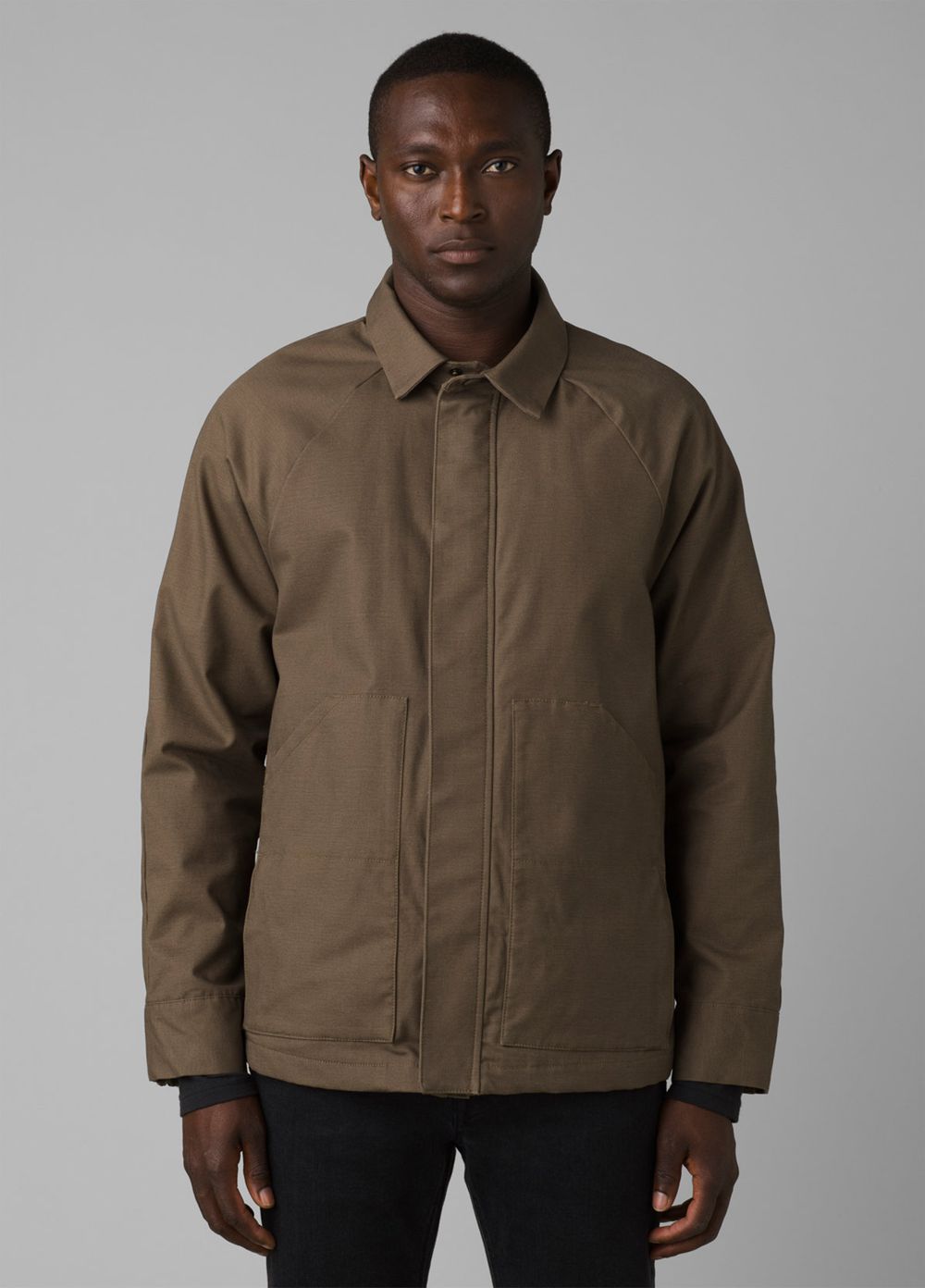 Olive Men's PrAna Upper Dash Shirt Jackets | YXUEHG852