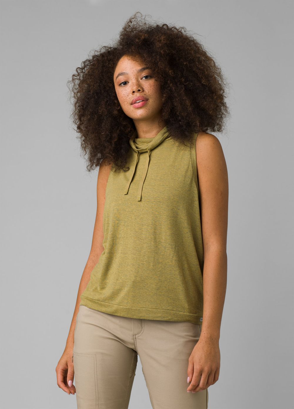 Olive Women's PrAna Cozy Up Barmsee Tank Top | ULCMOQ936