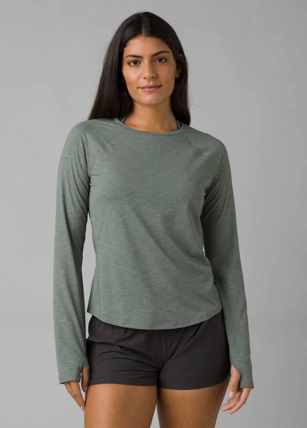 Olive Women's PrAna Eileen T-Shirts | WHEPSM253