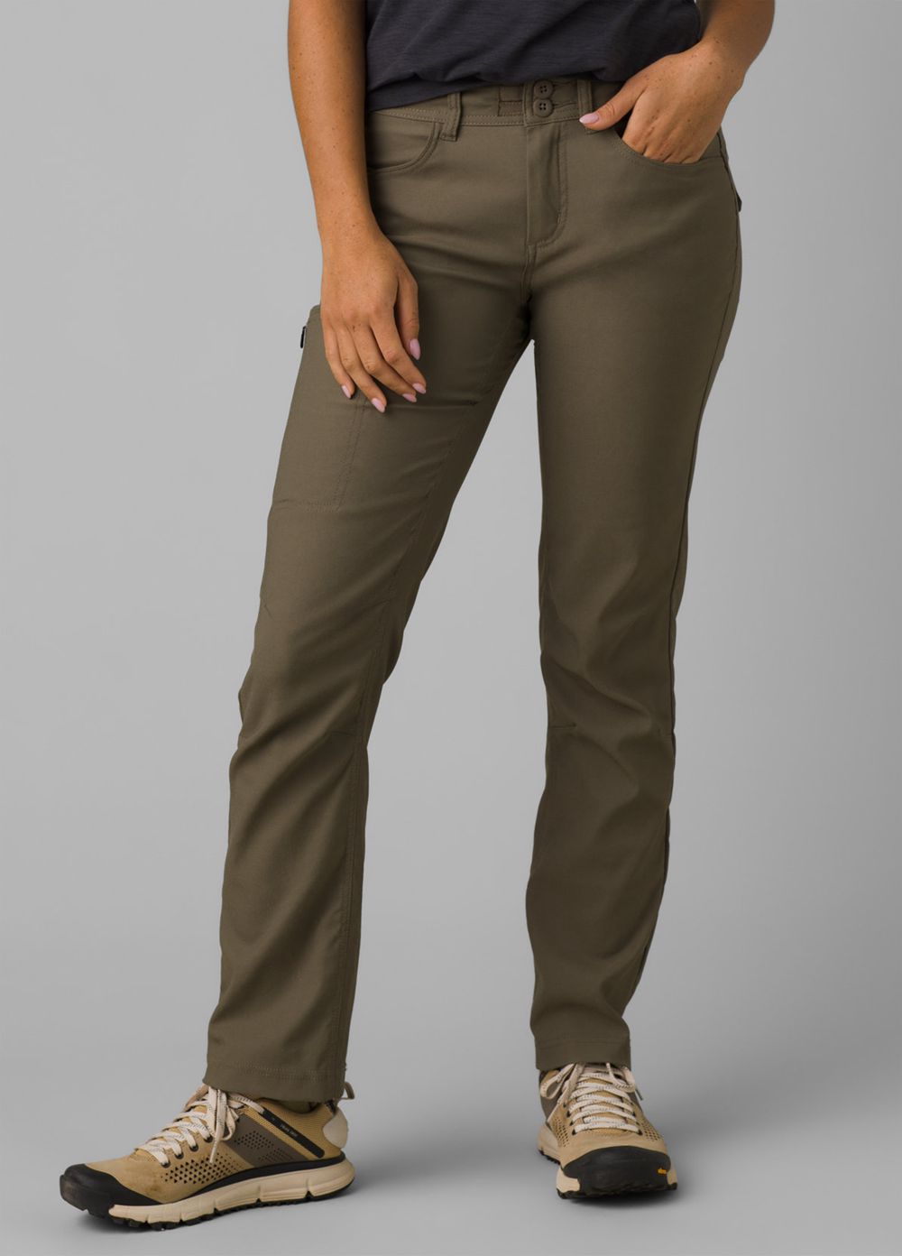 Olive Women's PrAna Halle Straight II Pants | QKCDYZ967