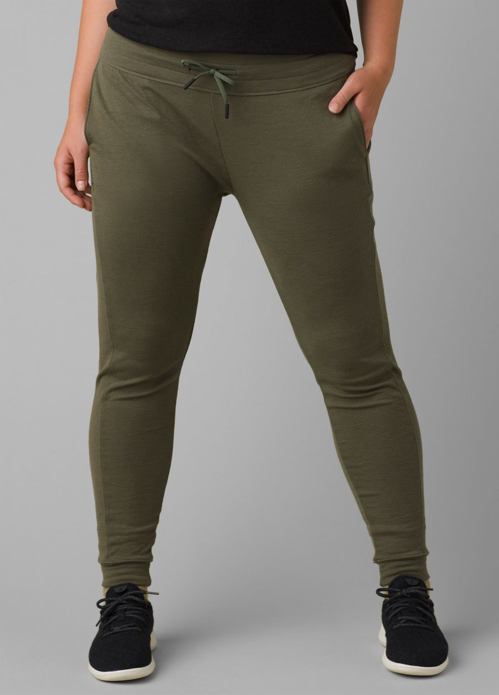 Olive Women's PrAna Sunrise Jogger Pants | FTUYHE936