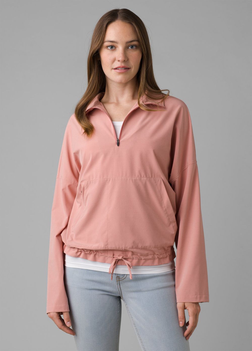 Pink Women's PrAna Railay Pullover Shirts | OZIBKY784