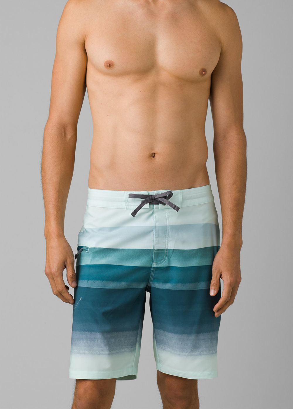 Turquoise Men's PrAna Fenton Boardshorts | GYWREI359