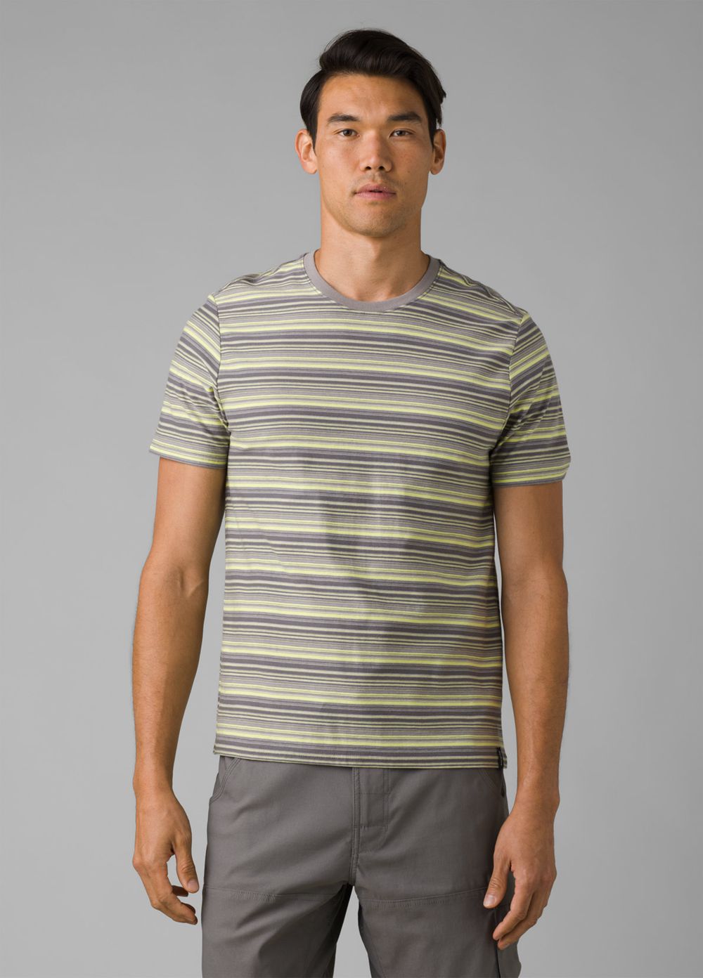 Yellow Men's PrAna Cooper Point Crew T-Shirts | NGWKZQ295